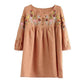 Retro Embroidered Round Neck Short Sleeve T-Shirt Women's Loose Shirt Summer Half Sleeve Cotton Top