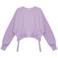 Sweatshirt Women Spring and Autumn Purple Blouse Women Sweet Loose Hoodi