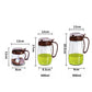 Household Kitchen Glass Condiment Box Set Soy Sauce Seasoning Salt Shaker Tank Storage Box
