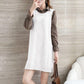 Autumn and Winter Mid-length Loose Sleeveless Sweater Pullover Fake Two-piece Knitted Skirt Bottoming Shirt