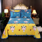 3pcs/set Thick Velvet Bed Sheet Set  Winter Double-sided Short Velvet Blanket Pillowcases Three-piece Set