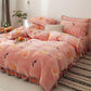 4pcs Home Textiles Quilt Cover Winter Lace Bedding Set Soft Warm Queen/king Duvet Cover