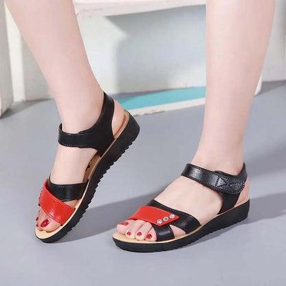 Women's Summer  Sandals Waterproof Non-slip Sandals Mother Soft Bottom Wear-resistant Breathable