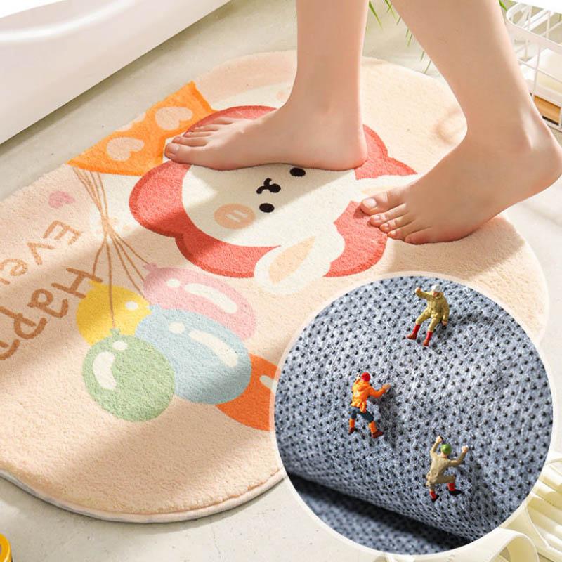 Household Bathroom Floor Bathroom Water-absorbing Anti-sheath Bed Bedroom Toilet Door Padding Home Delivery Pad Carpet 40*60cm/50*80cm