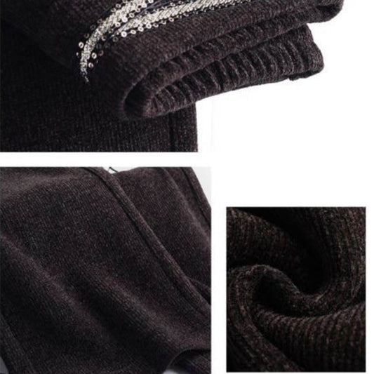 Schnauer Wide Legs Pants Female Autumn Winter Micro Pants High Waist Vertical Casual Pants Children