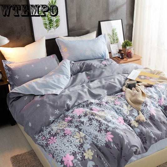 Pastoral Print Bedding Set Quality Cotton Bedding  Duvet Cover Bed Sheet Pillowcase 4pcs/set
