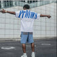 National Tide Retro Personality Printing Couple T-shirt Men and Women Hip-hop Tide Brand Street Loose Short-sleeved T