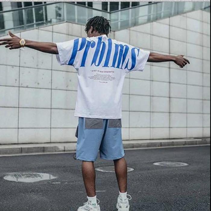 National Tide Retro Personality Printing Couple T-shirt Men and Women Hip-hop Tide Brand Street Loose Short-sleeved T