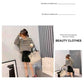 Winter Pullover Women Plaid O-neck Sweater Lazy Long Sleeve Loose Jumpers Casual Tops