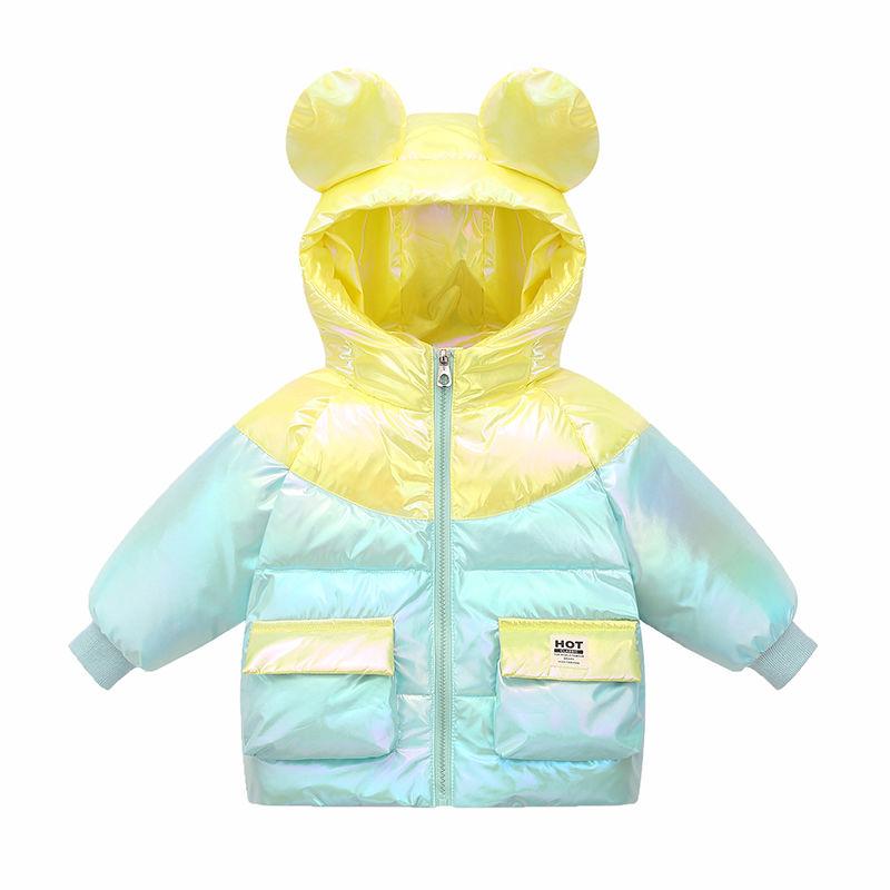 White Duck Down Girls Down Jacket Winter Colorful Thick Warm Jacket