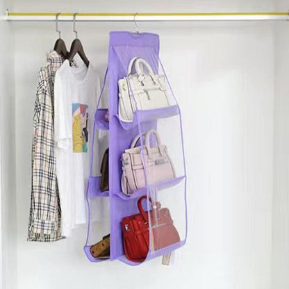 Transparent Bag Storage Hanging Bag Hanging Storage Bag Fabric Dust Bag Closet Wall Hanging Storage Rack Dust Bag