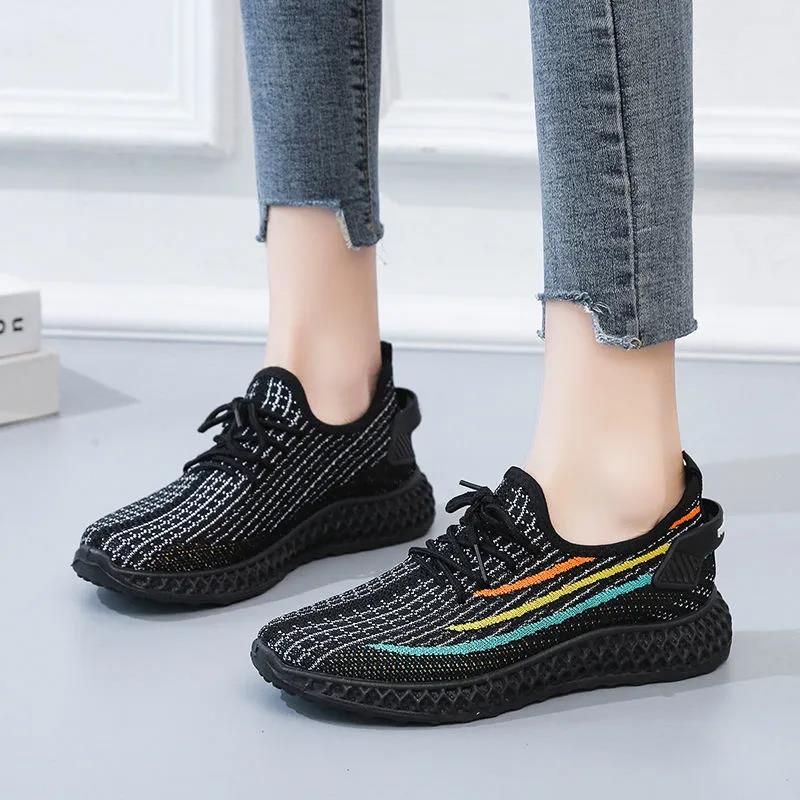 Women's Coconut Shoes Breathable Single Mesh Shoes Non-slip Soft Sole Walking Shoes Casual Sports Shoes