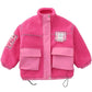 Girls' Jackets Autumn and Winter Clothing Plus Velvet Thickening Warm Jacket