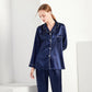 Women Silk Satin Pajamas Set Sleepwear Casual Simple Pajama Couple Pajamas Suit Female Sleep Two Piece Set Men Loungewear Plus Size Nightwear
