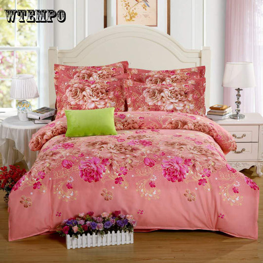 Bedding Set Pure Cotton Pattern Cartoon Simplicity Bed Sheet Quilt Cover Pillowcase