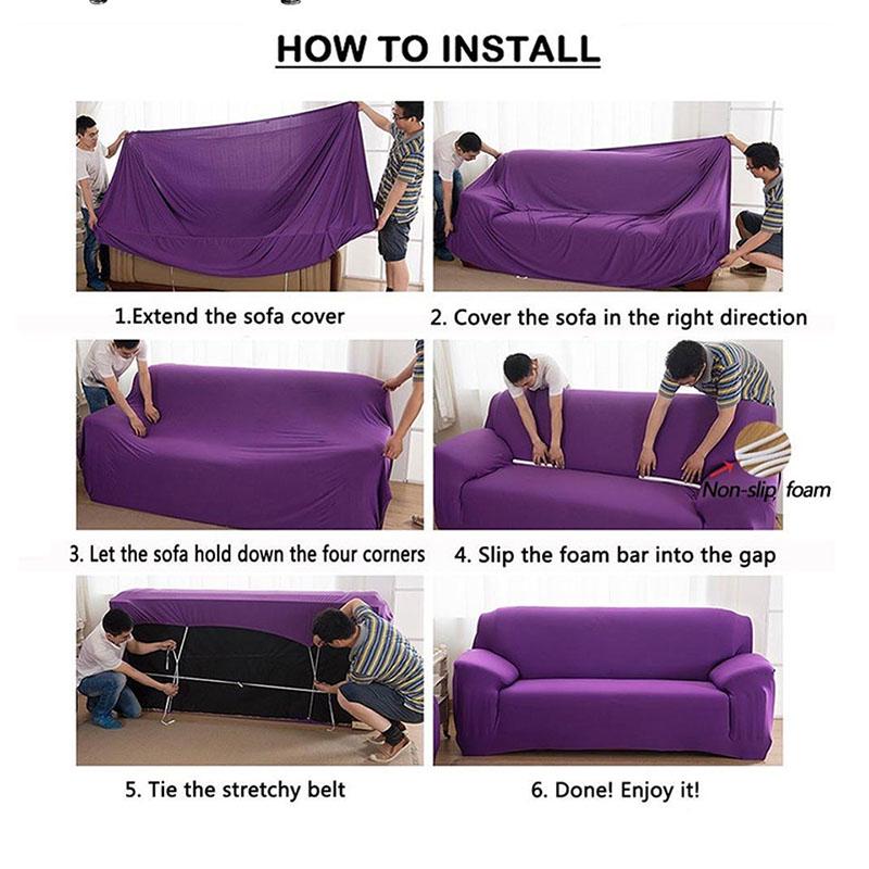 Magic Sofa Cover High-end  Velvet Sofa Cover Couch Covers for Sectional Sofa L Shape Sofa Slipcover Furniture Protector for  1/2/3/4 Seat Sofa