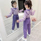 Girls Sports Suits Children Summer Wear Spring and Autumn Two-piece Suits Leisure Loose Sports Long-sleeved Children's Pullovers Two-piece Suits