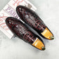 Leather shoes casual shoes business men leather shoes pointed leather shoes large size increased