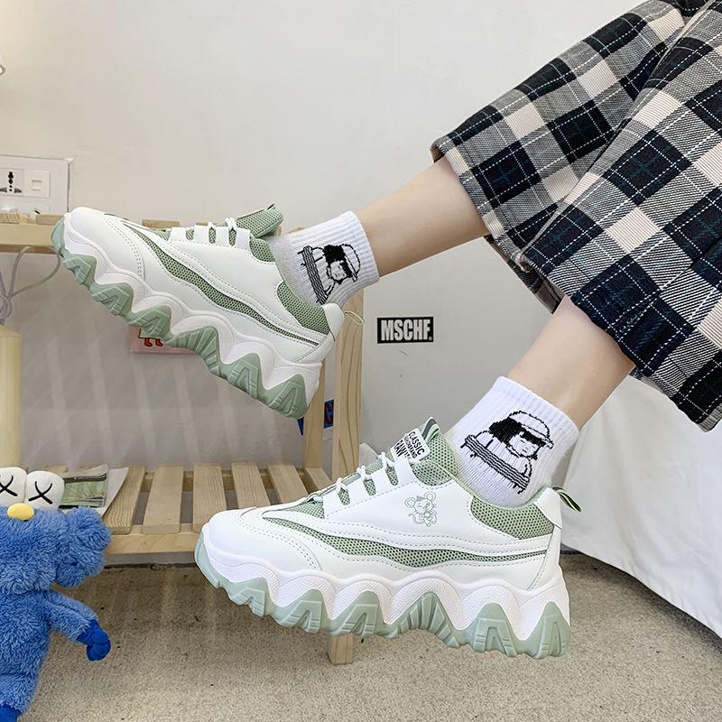 2020 Platform Sneakers Women Spring Dad Shoes Height Increased Casual Shoes Breathing Leisure Shoes