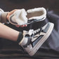 Winter High-top Plus Velvet Keep Warm and Comfortable White Shoes for Women All-match Sports and Leisure Cotton Shoes Sneakers