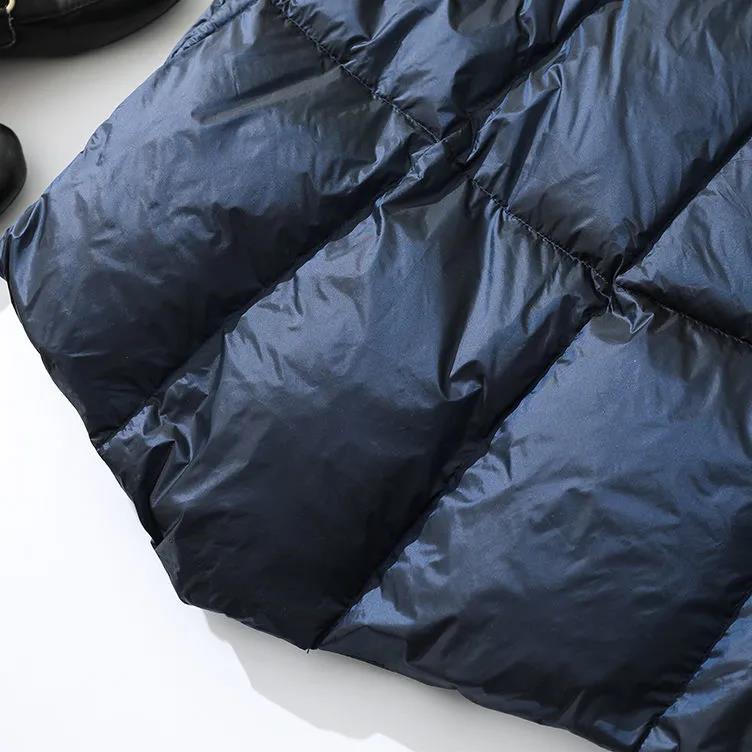Winter Womens Down Jackets Long Ultra Light Thin Casual Coat Puffer Jacket Slim Remove Hooded Parka