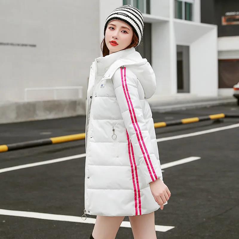 Women's Down Jacket Winter Korean Slim Slimming Down Jacket Plus Size Thick Mid-length Padded Jacket