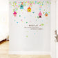 [Wall sticker ]Colorful House Flower Wall Stickers For Kids Rooms Baby Room Nursery Kitchen Living R