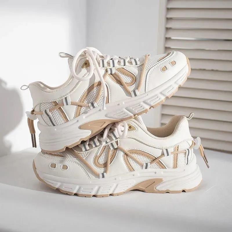Korean Version of The Thick-soled White Shoes Female Autumn and Winter New All-match Girl Shoes Niche Casual Sports Shoes Sneakers Trend