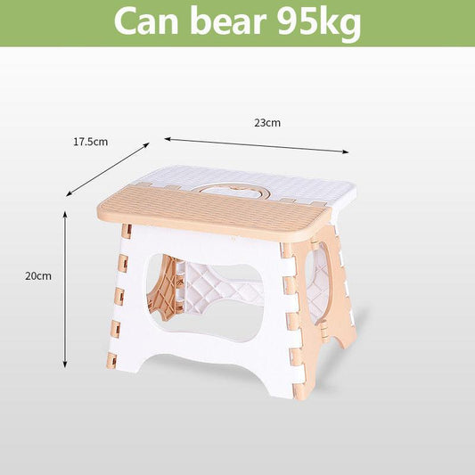 Folding Plastic Stool Household Thickened Square Bench Shoe Change Seat Portable Low Stool Child Seat
