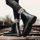 Black Male Martin Shoes Fall High-top Men's Shoes British Style Waterproof Non-slip Trend Tool Boots