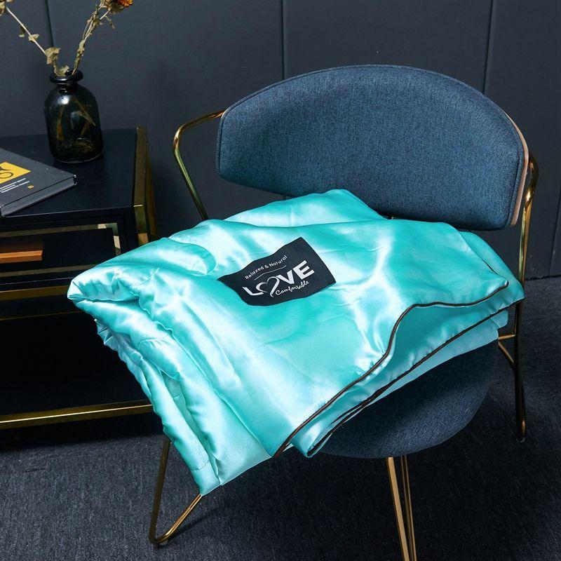 Cool Silk Summer Quilt Single Dormitory Quilt Double Spring and Autumn Thin Air-conditioning Quilt