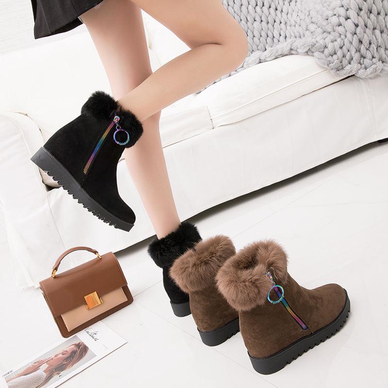 Snow Boots Women's Cotton Shoes Platform Women's Boots Plush Autumn and Winter Fashion Boots