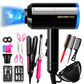 1200W Luxury Hair Dryer Set Blu-ray Negative Ion Hair Care Hot/cold Hair Dryer Barber Equipment for Home