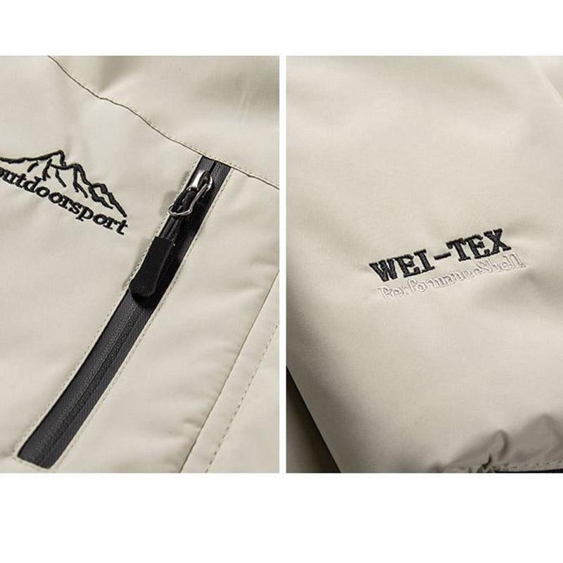 Men's and Women's Outdoor Jackets Windproof and Waterproof Winter Mountaineering Outdoor Clothing Plus Velvet Thickening Couple Jackets