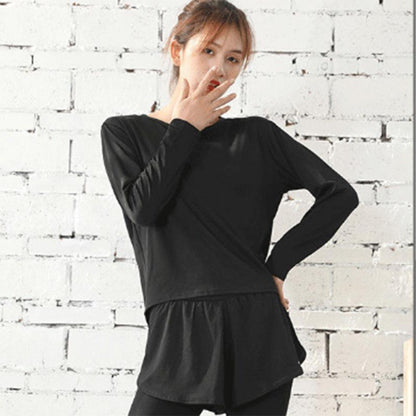 Gym Yoga Suit Women's Spring and Summer Large Size Fitness Clothes Loose Sportswear Two-piece Quick-drying Slimming