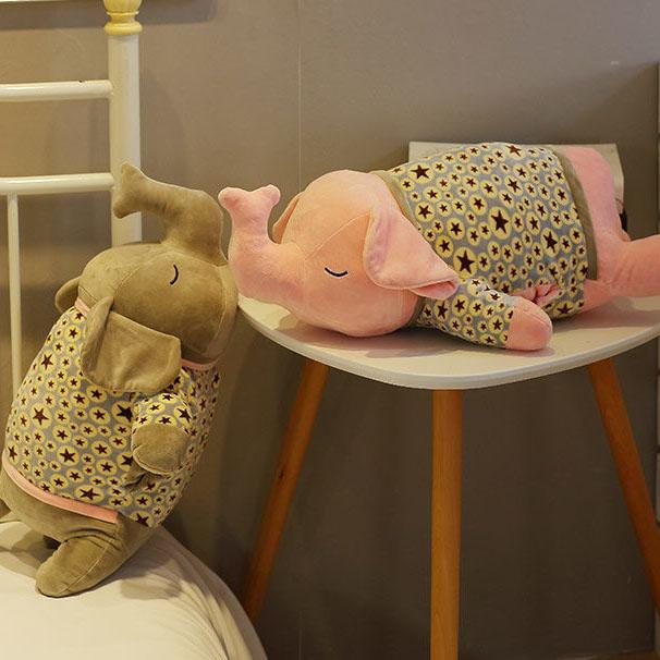Cute Elephant Doll Plush Doll Baby Sleeping Doll Pillow Kids Bed Plush Toy Kids Birthday Present