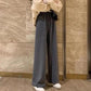 Women's Spring and Summer Casual Sports Pants Student Korean Style Loose Wide-leg Pants High-waisted Slim Vertical Straight-leg Pants Mopping Trousers