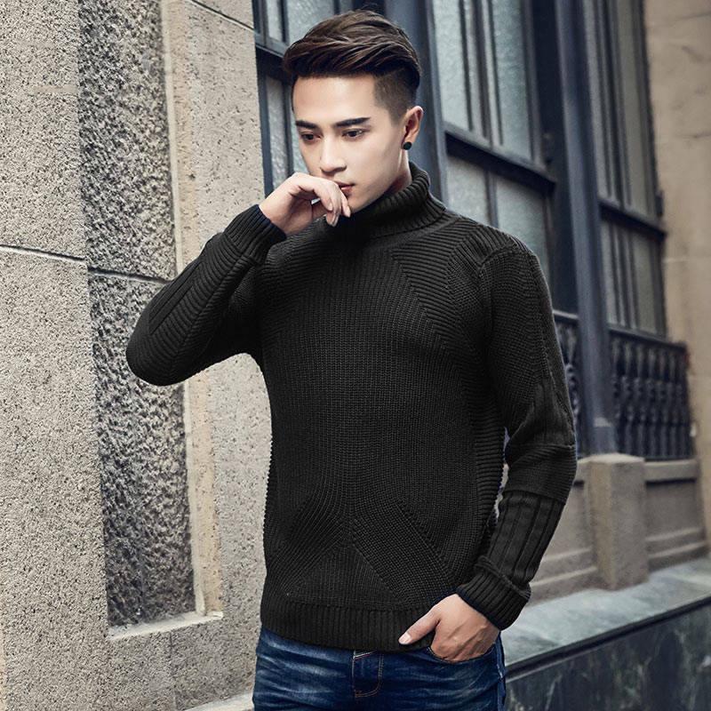 Cotton Sweater Men 2019 Autumn Fashion Long Sleeve Knitted Pullover Men Cashmere Sweater Men Clothes