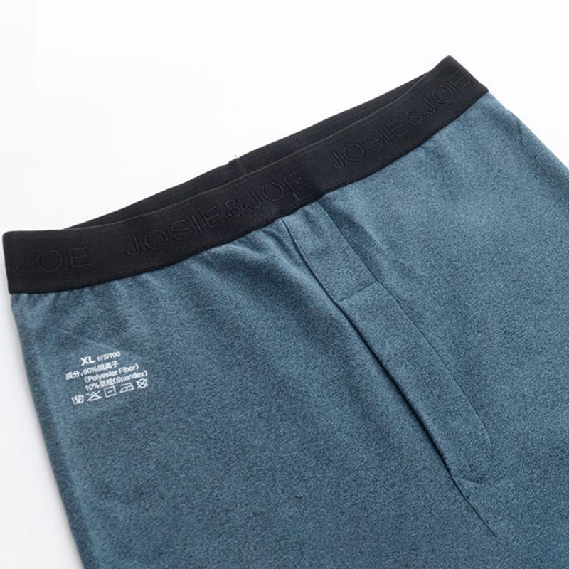 Men Winter Thermal Pants Male Autumn Tight Pants Thicken Windproof Comfortable Soft Lining High Elasticity Slim Wearable Versatile Sweatpants Seamless