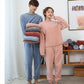 Women's Winter Thickening Plus Velvet Warm Coral Velvet Pajamas Loose Home Couple Suit