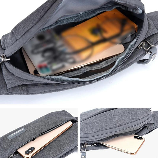 Sports Pockets Running Mobile Phone Pockets Men and Women Outdoor Waterproof Ultra-thin Small Belt Shoulder Bag Glasses Wallet Storage Bag