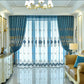 1/2pcs Luxury European-style High-end Embroidered Chenille Curtains Living Room Balcony Bedroom Villa Double Blackout Curtains
