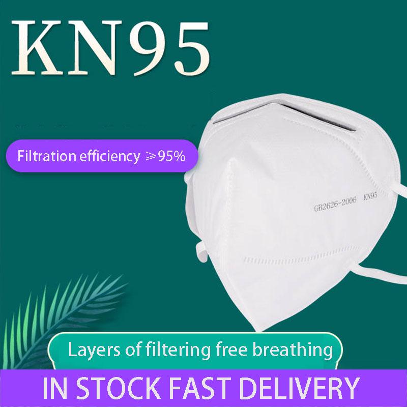 KN95 Face Mask Filtration 95% Non-Woven Adults Mask Anti-Dust PM2.5 Anti-Fog Safety Protective Masks