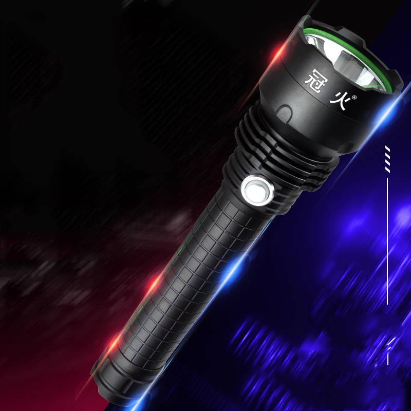 P70 Strong Light Flashlight Rechargeable Super Bright Long-range Special Forces Home Outdoor Construction Site Xenon Searchlight