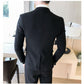 Men's Two-piece Suits Slim-fit Stand-up Collar Small Suit Groomsmen Groom Dress Suit Jacket Trousers Suit