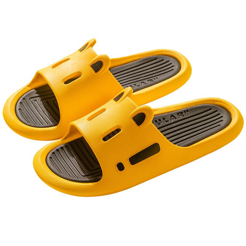 Summer Slides Women House Slippers Cute Cartoon Thick Bottom Floor Flat Home Shoes Bathroom Non-slip Home Slippers