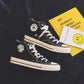 Women High-top Daisy Canvas Shoes Men Flat Shoes Non-slip Deodorant Breathable Couple Casual Shoes