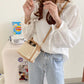 Straw Woven Small Bag Casual Women's Bag Portable Fashion Trend One-shoulder Messenger Bag Chun Summer