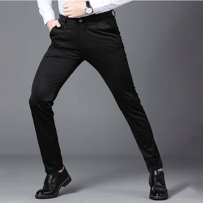 Spring and Summer Thin Young Men's Casual Stretch Trousers