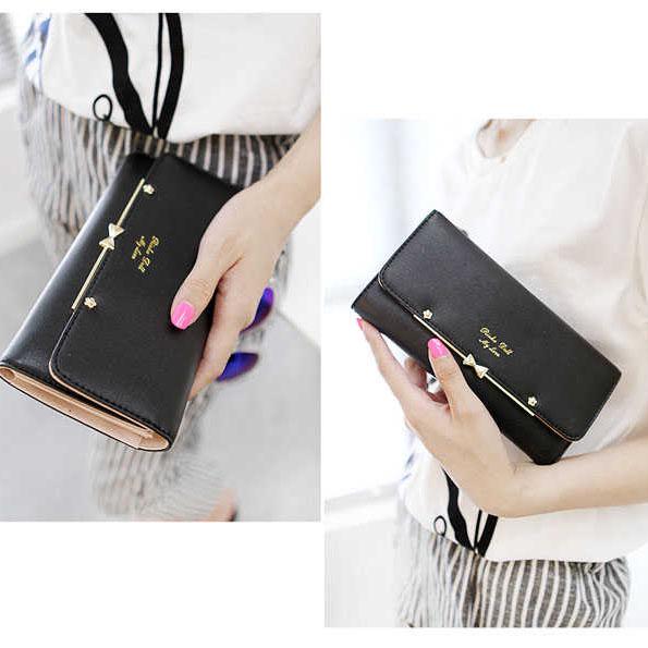 Women's Long Wallet Women Trendy Women Butterfly Tie Student Handbag Mobile Bag Trend
